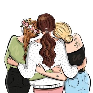women, friends, support, ukraine, besties, drawing, art, feminine, hug, women, women, women, women, women, friends, friends, support, hug